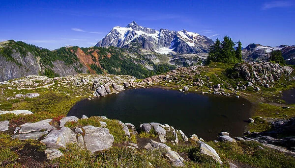Mount Shuksan viewed from Mount Baker National Recreation Area, Washington, USA