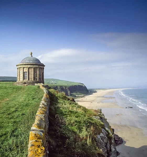 Mussenden Temple, Co Derry, Northern Ireland; Building At The Edge Of Cliff