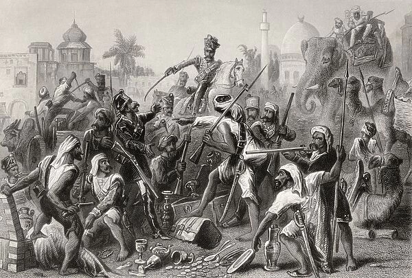 Mutinous Sepoys Dividing Spoils From The History Of The Indian Mutiny Published 1858