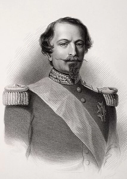 Napoleon Iii Also Called Until 1852 Louis Napoleon In Full Charles Louis Napoleon Bonaparte 1808-1873 President Of The Second Republic Of France 1850-52 And Then Emperor Of The French 1852-70 Nephew Of Napoleon I Engraving From A 19Th Century Print