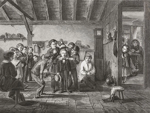 The New Boy, an illustration from the Illustrated London News, August 13, 1859, after a work by George Smith