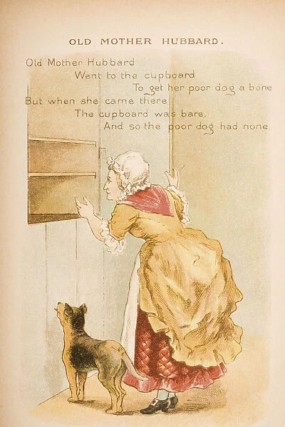 Old Mother Hubbard From Old Mother Gooses Rhymes And Tales Illustration By Constance Haslewood Published By Frederick Warne & Co London And New York Circa 1890s Chromolithography By Emrik & Binger Of Holland