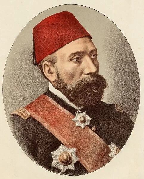 Osman Nuri Pasha Or Pasa, 1832-1900. Also Known As Ghazi Osman Pasha. Ottoman Pasa And Field Marshal. From A Photograph By T. Cholet