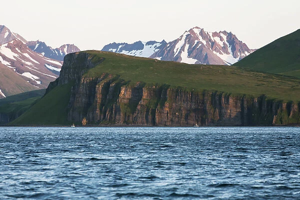 Palisade Cliffs On The Alaska Peninsula In Ikatan Bay Near False Pass, Southwest Alaska, Summer