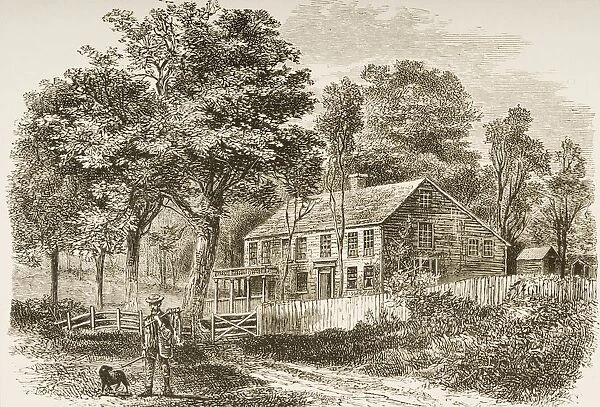 Pepperell Near Boston Massachusetts In 1870S. Home Of Historian William Hickling Prescott. From American Pictures Drawn With Pen And Pencil By Rev Samuel Manning Circa 1880