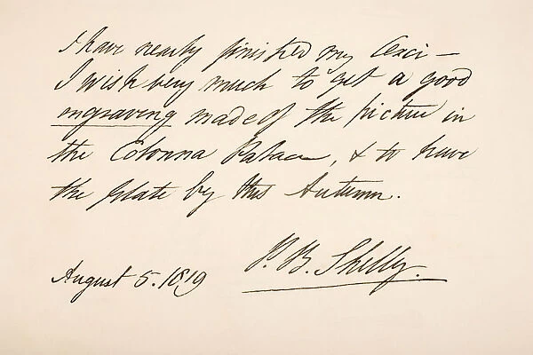 Percy Bysshe Shelley, 1792