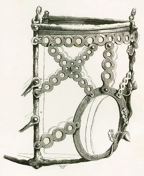 Perforated Steel Horse Muzzle Dating From A. D. 1570. From The British Army: Its Origins, Progress And Equipment, Published 1868