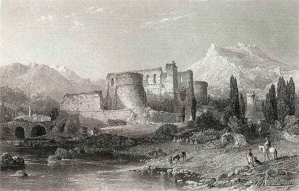 Pergamos, Turkey Drawn By Thomas Allom, Engraved By J. Cousen From The Collection Of G. Virtue Esq. C. 1863