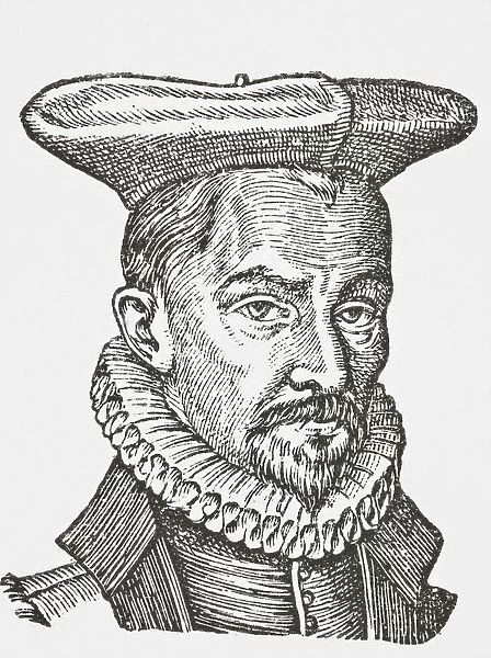 Pierre Pithou, Aka Petrus Pithoeus, 1539 - 1596. French Lawyer And Scholar. From Science And Literature In The Middle Ages By Paul Lacroix Published London 1878