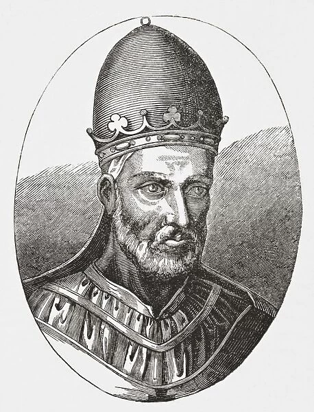 Pope Honorius Iii 1148 - 1227 Born Cencio, Who Exhorted Louis Viii To Undertake The Crusade Against The Albigenses, And Instituted In 1216 The Order Of Dominican Friars. From Science And Literature In The Middle Ages By Paul Lacroix Published London 1878