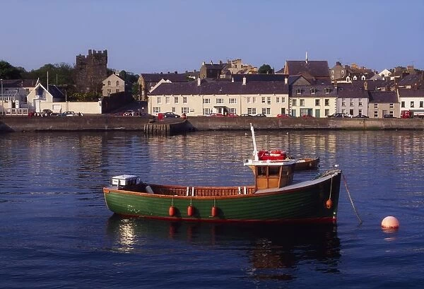 Portaferry, Strangford Lough, Ards Peninsula, Co Down, Ireland; Fishing Boat In A Lake Near A Village