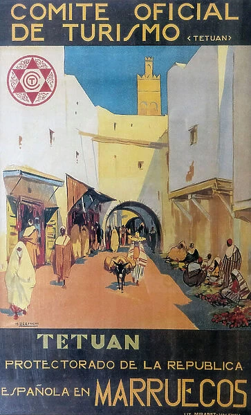 Poster Advertising Tetuan Morocco Spanish Protectorate