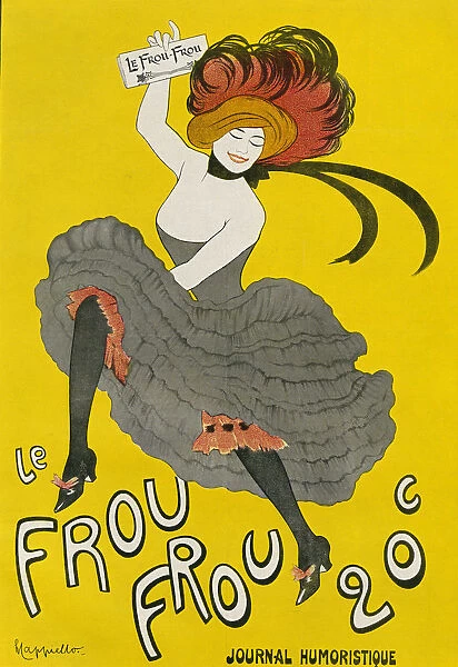 Poster For The Humorous Newspaper le Frou Frou, After Leonetto Capiello. From Illustrierte Sittengeschichte Vom Mittelalter Bis Zur Gegenwart By Eduard Fuchs, Published 1909