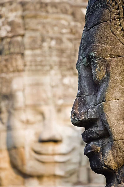 Profile Of Avalokiteshvara Statue From Bayon Temple, Angkor, Siem Reap, Cambodia