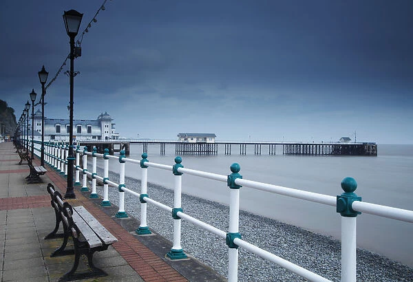 Promenade And Pier In Penarth Town Outside Cardiff In South Wales; Penarth, Wales