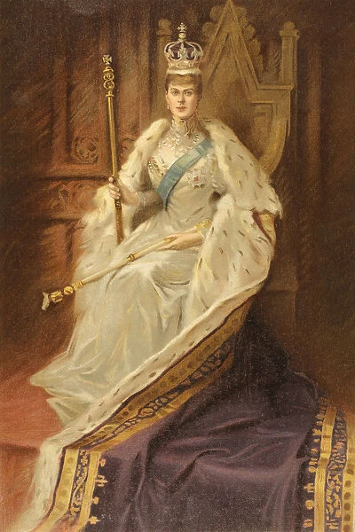 Queen Mary, Consort Of King George V, In The Year Of Her Coronation, 1910. Mary Of Teck, Victoria Mary Augusta Louise Olga Pauline Claudine Agnes, 1867 To 1953. From The Illustrated London News, 1910
