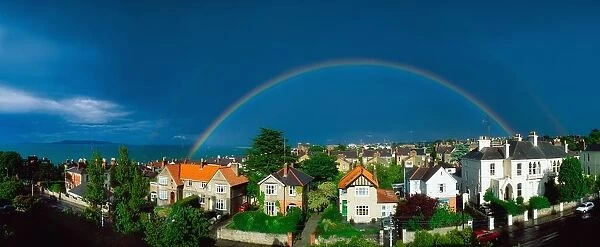 Rainbow Over Housing, Monkstown, Co Dublin, Ireland