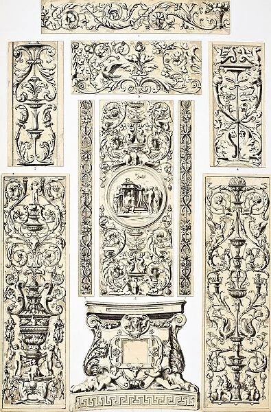 Renaissance No 3 Plate Lxxvi From The Grammar Of Ornament By Owen Jones Published By Day & Son London 1865
