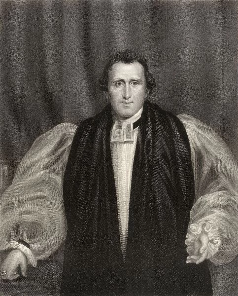 Rev Daniel Wilson 1778 To 1858 Bishop Of Calcutta Engraved By J Cochran After F Howard From The Book National Portrait Gallery Volume V Published C 1835