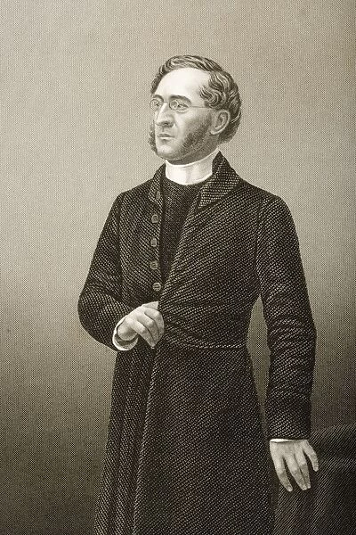 Rev. John Cumming, 1807-1881. Popular And Influential Minister Of The National Scottish Church In Covent Garden. Engraved By D. J. Pound From A Photograph By J. Eastham. From The Book The Drawing-Room Portrait Gallery Of Eminent Personages Volume 2. Published In London 1859