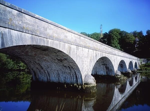 River Blackwater, Cappoquin, Co Waterford, Ireland; Bridge Over A River