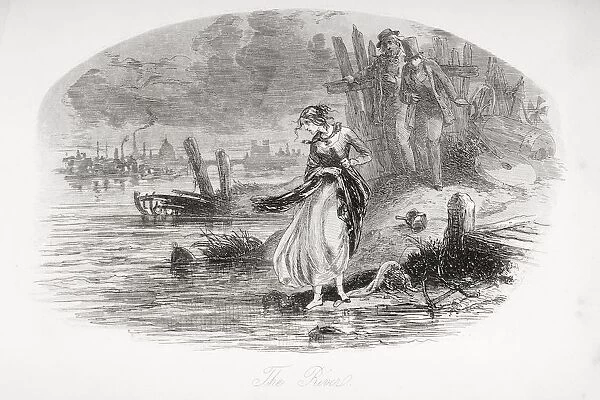 The River. Illustration From The Charles Dickens Novel David Copperfield By H. K. Browne Known As Phiz
