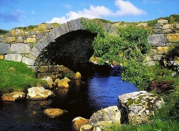 River Owenwee, Poisoned Glen, Co Donegal, Ireland; Bridge Over A River