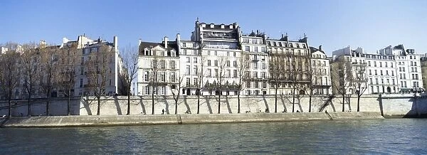 River Seine And French Townhouses