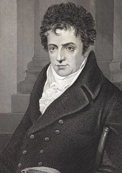 Robert Fulton 1765 - 1815. American Engineer And Inventor Of The Steamship. From The Book Gallery Of Historical Portraits Published C. 1880