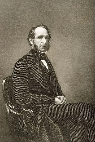 Robert Grosvenor, 1St. Lord Ebury, 1801-1893. Chairman Of The London Homeopathic Hospital. Engraved By D. J. Pound From A Photograph By Mayall. From The Book The Drawing-Room Portrait Gallery Of Eminent Personages Volume 2. Published In London 1859