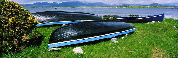 Roundstone, Connemara, County Galway, Ireland; Traditional Currachs