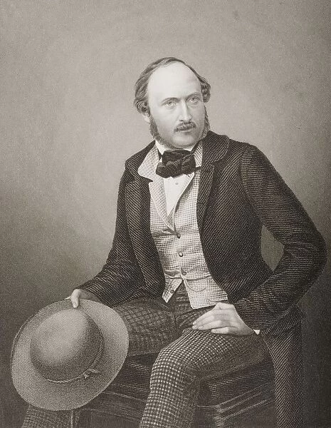 His Royal Highness, Albert, Prince Consort Of Great Britain And Ireland, Original Name Francis Albert Augustus Charles Emmanuel, Prince Of Saxe-Coburg-Gotha, 1819- 1861. Engraved By D. J. Pound From A Photograph By Mayall. From The Book The Drawing-Room Portrait Gallery Of Eminent Personages Published In London 1859
