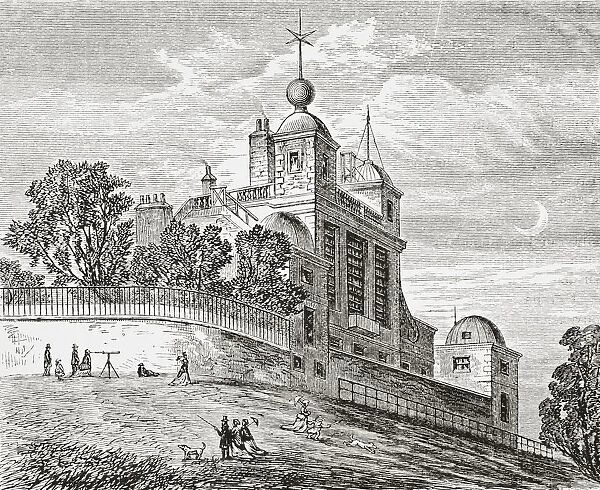 Royal Observatory Greenwich London England From The Gallery Of Geography Published London Circa 1872