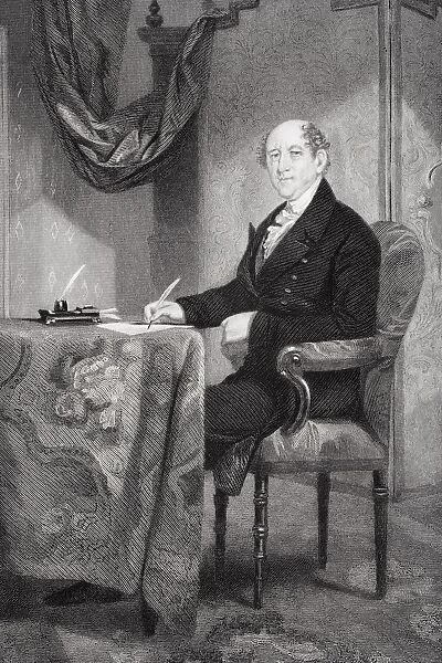 Rufus King 1755-1827. American Diplomat. Helped Frame The Constitution Of The United States. From Painting By Alonzo Chappel