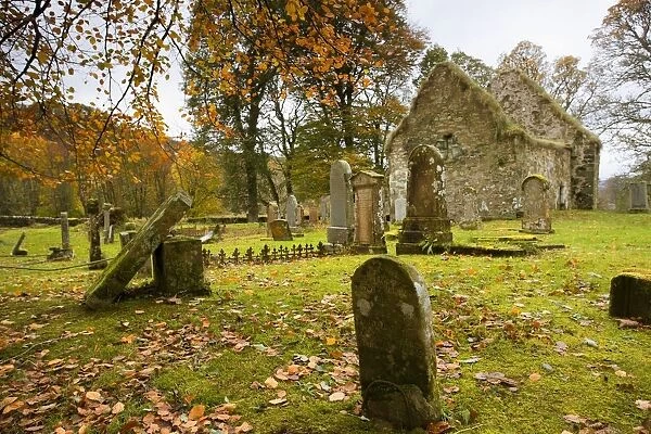 Ruins Of Church And Graveyard; Argyl And Bute, Scotland, Uk