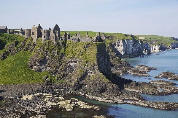 Ruins On Coastal Cliff