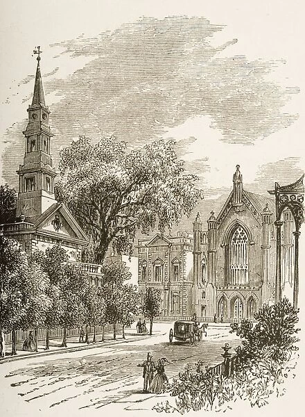 Saint Marks Church In-The-Bowery New York In 1870S. From American Pictures Drawn With Pen And Pencil By Rev Samuel Manning Circa 1880
