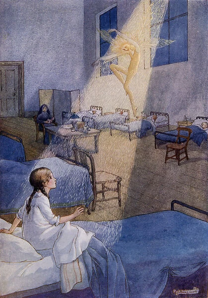 The Sand Fairy. From The Picture By Louise Jacobs From The Book Princess Marie-JosA©s Childrens Book Published 1916