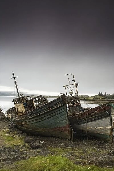 Scotland; Shipwreck On The Shore