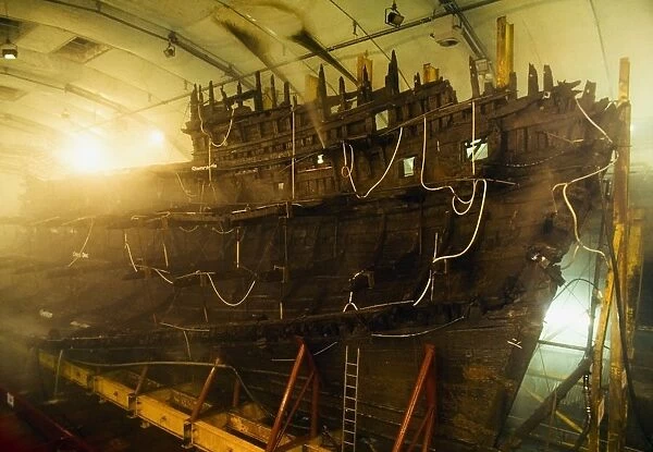 Shipwreck Of The Mary Rose, Portsmouth, England; Shipwrecked In 1545 And Now On Display In The Portsmouth Historic Dockyard