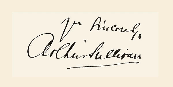 Signature Of Sir Arthur Seymour Sullivan, 1842