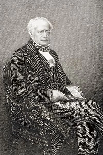 Sir Fitzroy Kelly, 1796-1880. English Judge And Attorney General. Engraved By D. J. Pound From A Photograph By Mayall. From The Book The Drawing-Room Portrait Gallery Of Eminent Personages Published In London 1859