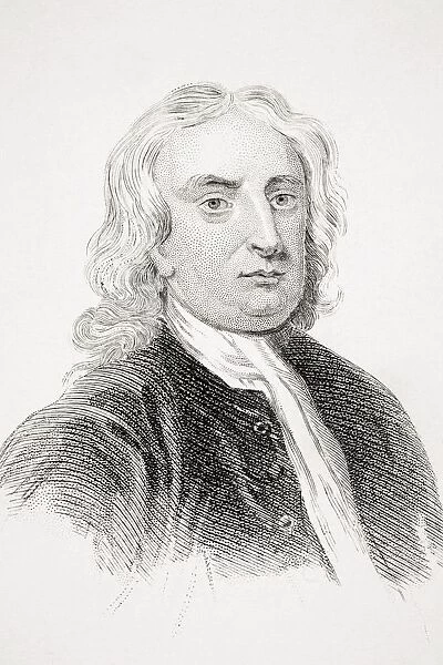 Sir Isaac Newton 1642-1727 English Physicist And Mathematical Scientist From Old Englands Worthies By Lord Brougham And Others Published London Circa 1880 s