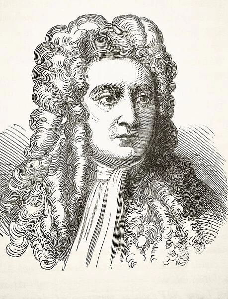 Sir Isaac Newton 1642 To 1727, English Physicist And Mathematical Scientist. From The National And Domestic History Of England By William Aubrey Published London Circa 1890