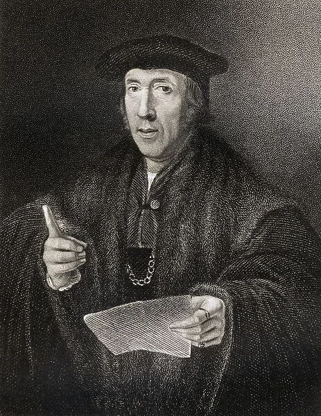 Sir John More C. 1541-1530. Father Of Sir Thomas More. From The Book 'Lodges British Portraits'Published London 1823