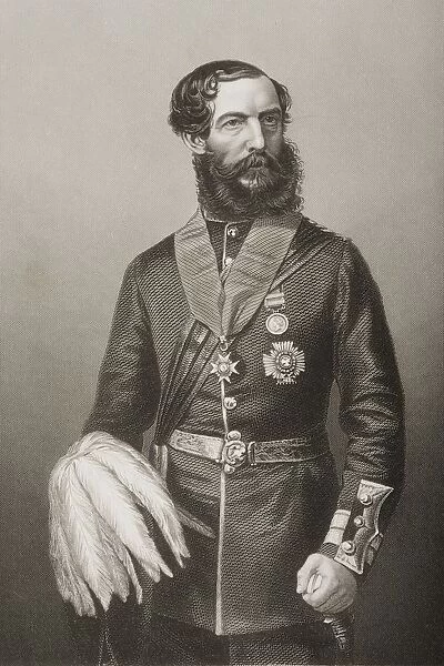 Sir John Eardley Wilmot Inglis, K. C. B. 1814-1862. British Major-General. Engraved By D. J. Pound From A Photograph By Mayall. From The Book The Drawing-Room Portrait Gallery Of Eminent Personages Published In London 1859