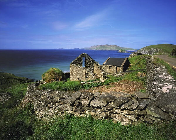 Slea Head, Dingle Peninsula, Co Kerry, Ireland; Deserted Farm