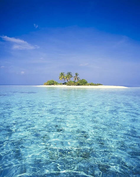 Small island in the Maldives