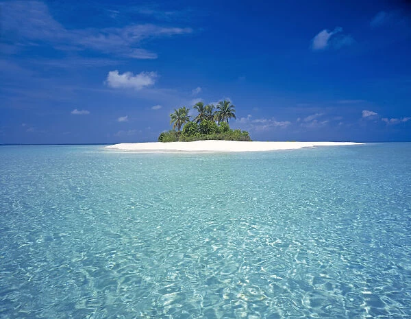Small island in the Maldives