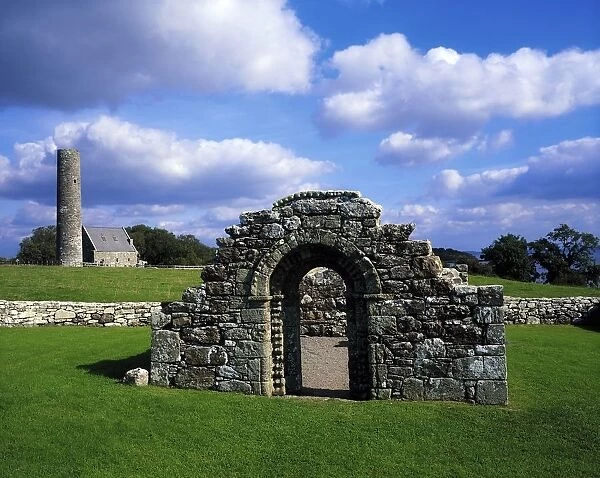St Brigids Church, Inis Cealtra (Holy Island), Lough Derg, Co Clare, Ireland